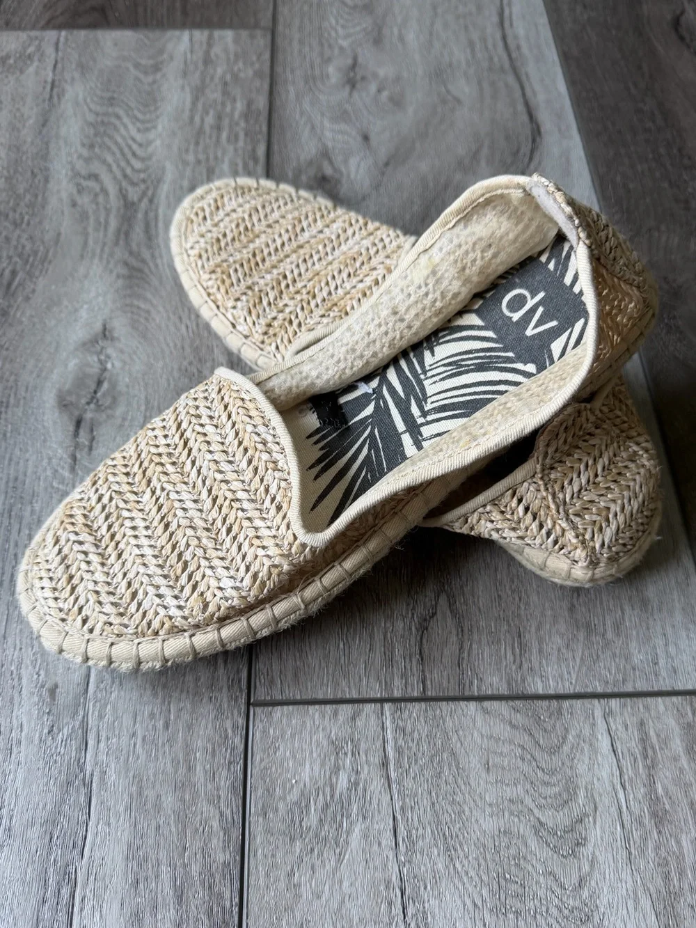 Dolce Vita Woven Espadrille Slip-Ons in Natural Beige- Vacation Ready!
